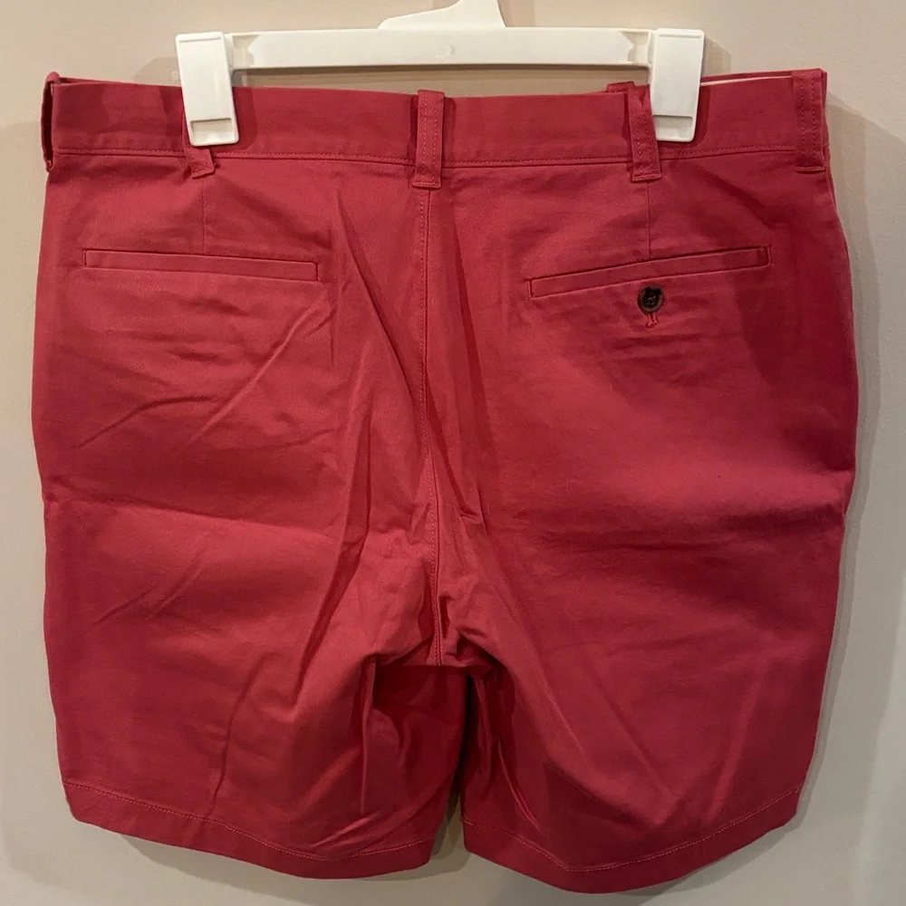J Crew Red Flat Front Dress Shorts Men's 34W